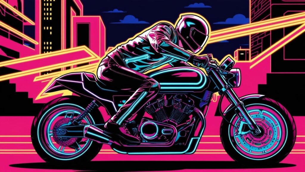 Neon Biker